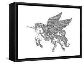 Animal Unicorn-Neeti Goswami-Framed Stretched Canvas