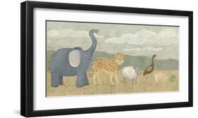 Animals All in a Row I-Megan Meagher-Framed Art Print