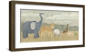 Animals All in a Row I-Megan Meagher-Framed Art Print