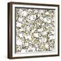 Animals and Objects Seamless Pattern-vook-Framed Art Print