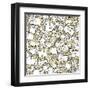 Animals and Objects Seamless Pattern-vook-Framed Art Print