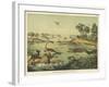 Animals and Plants of the Jurassic Era in Europe-Ferdinand Von Hochstetter-Framed Art Print