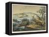 Animals and Plants of the Post-Jurassic Era in Southern England-Ferdinand Von Hochstetter-Framed Stretched Canvas