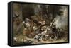 Animals and Utensils Said Jacob Depart for Mesopotamia-Pieter Boel-Framed Stretched Canvas