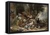 Animals and Utensils Said Jacob Depart for Mesopotamia-Pieter Boel-Framed Stretched Canvas