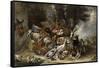 Animals and Utensils Said Jacob Depart for Mesopotamia-Pieter Boel-Framed Stretched Canvas