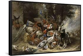 Animals and Utensils Said Jacob Depart for Mesopotamia-Pieter Boel-Framed Stretched Canvas