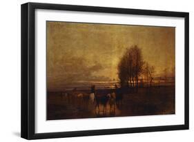 Animals Being Driven to Water-Carlo Saraceni-Framed Giclee Print