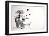 Animals (birds) 11, 1997 (drawing)-Ralph Steadman-Framed Giclee Print