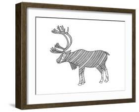 Animals Caribou-Neeti Goswami-Framed Art Print