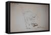 ANIMALS (CATS & DOGS) 11 (drawing)-Ralph Steadman-Framed Stretched Canvas