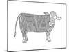 Animals Cow 4-Neeti Goswami-Mounted Art Print