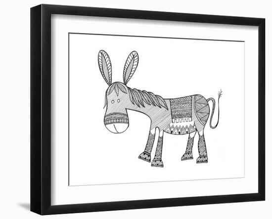 Animals Donkey-Neeti Goswami-Framed Art Print