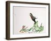 Animals (dragons, monsters, reptiles), 2004 (drawing)-Ralph Steadman-Framed Giclee Print