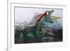 Animals (dragons, monsters, reptiles) (drawing)-Ralph Steadman-Framed Giclee Print