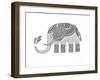 Animals Elephant 2-Neeti Goswami-Framed Art Print