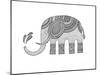 Animals Elephant 2-Neeti Goswami-Mounted Art Print