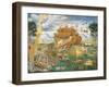 Animals Enter Noah's Ark-Aurelio Luini-Framed Art Print