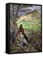 Animals Entering Noah's Ark before the Biblical Flood-null-Framed Stretched Canvas