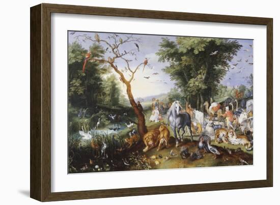 Animals Entering Noah's Ark-Jan Brueghel the Elder-Framed Giclee Print