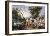 Animals Entering Noah's Ark-Jan Brueghel the Elder-Framed Giclee Print