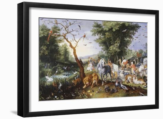 Animals Entering Noah's Ark-Jan Brueghel the Elder-Framed Giclee Print