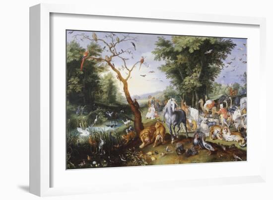 Animals Entering Noah's Ark-Jan Brueghel the Elder-Framed Giclee Print