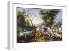 Animals Entering Noah's Ark-Jan Brueghel the Elder-Framed Giclee Print