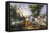 Animals Entering Noah's Ark-Jan Brueghel the Elder-Framed Stretched Canvas