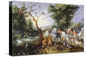 Animals Entering Noah's Ark-Jan Brueghel the Elder-Stretched Canvas