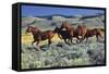 Animals - Horses Running on the Planes-Trends International-Framed Stretched Canvas