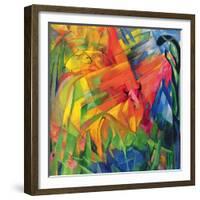 Animals in a Landscape, 1914-Franz Marc-Framed Giclee Print