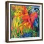 Animals in a Landscape, 1914-Franz Marc-Framed Giclee Print