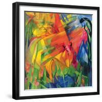 Animals in a Landscape, 1914-Franz Marc-Framed Giclee Print