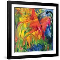 Animals in a Landscape, 1914-Franz Marc-Framed Giclee Print