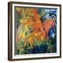 Animals in a Landscape-Franz Marc-Framed Giclee Print