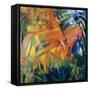 Animals in a Landscape-Franz Marc-Framed Stretched Canvas