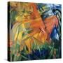 Animals in a Landscape-Franz Marc-Stretched Canvas