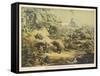 Animals (Including Homo Sapiens) at the Time of the Flood-Ferdinand Von Hochstetter-Framed Stretched Canvas