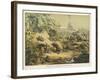 Animals (Including Homo Sapiens) at the Time of the Flood-Ferdinand Von Hochstetter-Framed Art Print