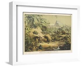 Animals (Including Homo Sapiens) at the Time of the Flood-Ferdinand Von Hochstetter-Framed Art Print