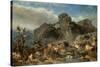 Animals Leaving the Ark, Mount Ararat-Filippo Palizzi-Stretched Canvas