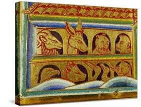 Animals Looking out of the Ark's Windows-Nicholas of Verdun-Stretched Canvas