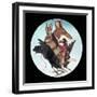 Animals on Back of Flying Bird-Wayne Anderson-Framed Premium Giclee Print