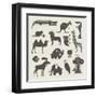 Animals Set-vector pro-Framed Art Print