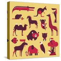 Animals Set-vector pro-Stretched Canvas