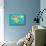 Animals World Map North America-coffeee_in-Mounted Art Print displayed on a wall
