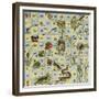 Animaux des marais-null-Framed Giclee Print