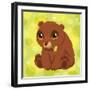 Anime Bear Cub-Harry Briggs-Framed Giclee Print