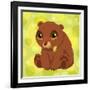 Anime Bear Cub-Harry Briggs-Framed Giclee Print